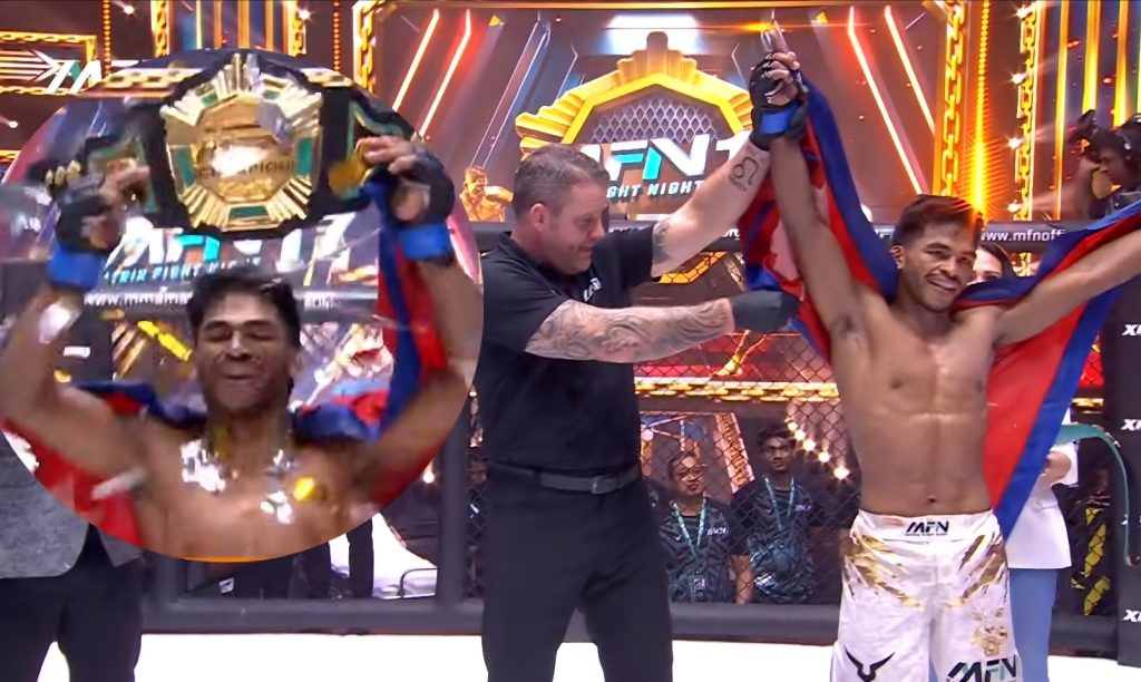Rabindra Dhant defeats Chungreng Koren at MFN 17 to become Bantamweight Champion. A historic MMA win for Nepal! 🇳🇵🔥 #MFN17 #RabindraDhant